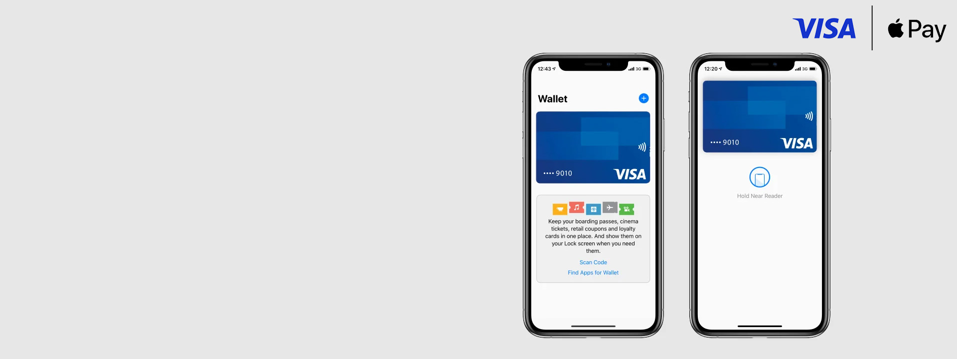 Visa card added to apple wallet