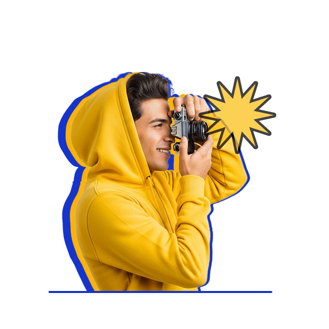 Person is taking a photo